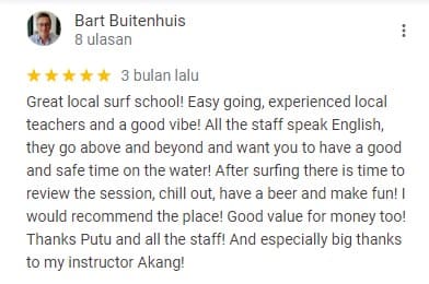 canggu bali surf lesson